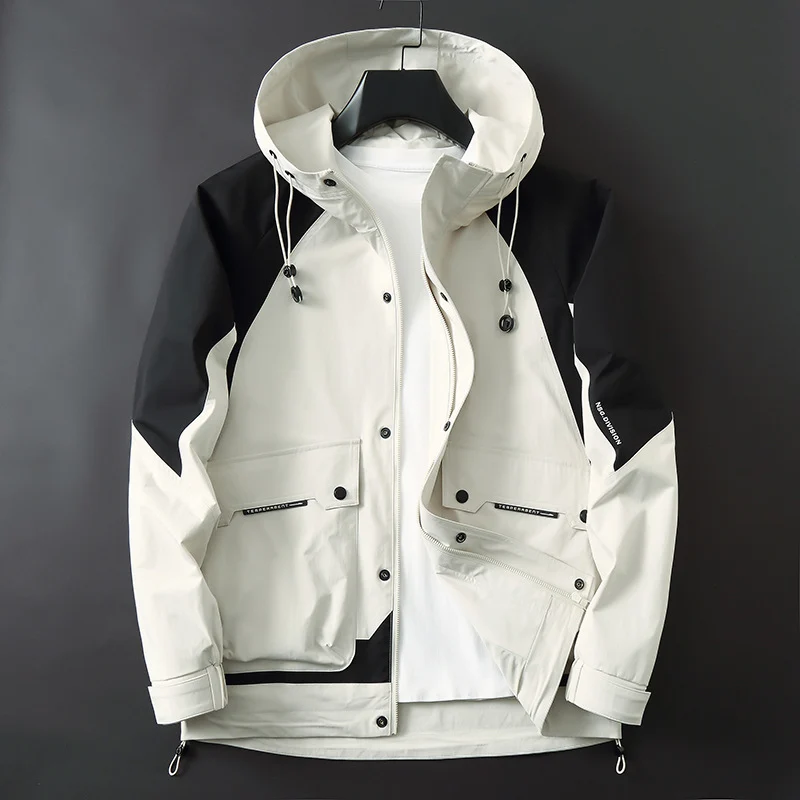 Herren Technische Softshell-Parka mit Kapuze, wasserabweisend und funktionalen Utility-Taschen Nord Taschen
