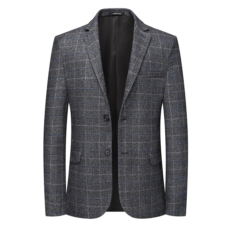 Herren Tailliertes Business-Sakko mit Glencheck und leichtem Innenfutter Nord Taschen