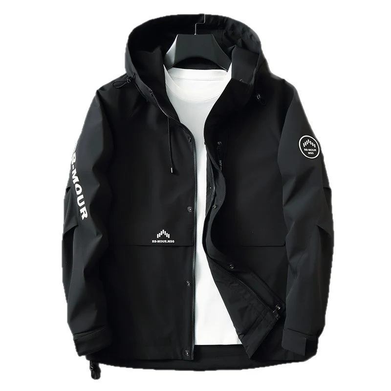 Herren Softshell-Parka mit Kapuze, winddichter und wasserabweisender Membran sowie Logo-Applikationen Nord Taschen