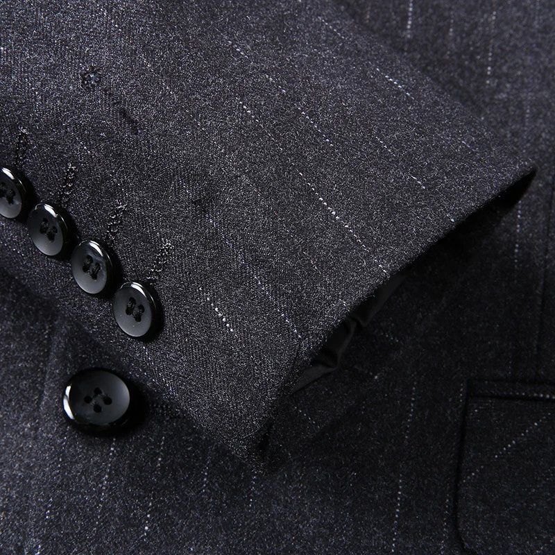 Herren Slim-Fit Business-Sakko mit Reverskragen und Zwei-Knopf-Verschluss Nord Taschen