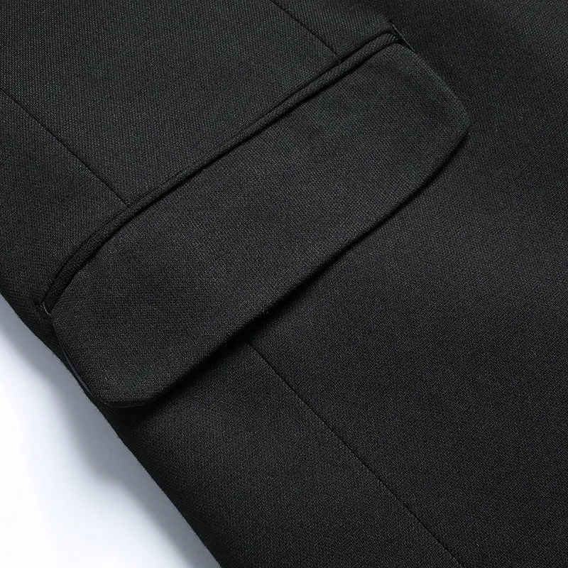 Herren Schmal geschnittenes Business-Sakko aus hochwertigem Wollmix mit leichter Thermofütterung Nord Taschen