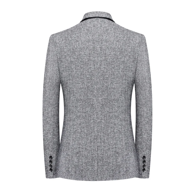 Herren Schlankes Struktur-Sakko im Leinen‑Tweed‑Look mit Ein‑Knopf‑Silhouette Nord Taschen