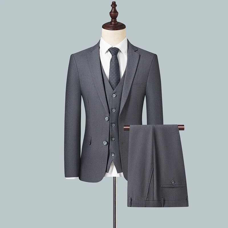 Herren Schlankes Einreihiges Business-Sakko mit Zwei-Knopf-Silhouette Nord Taschen