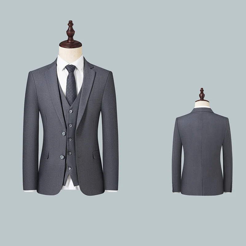 Herren Schlankes Einreihiges Business-Sakko mit Zwei-Knopf-Silhouette Nord Taschen
