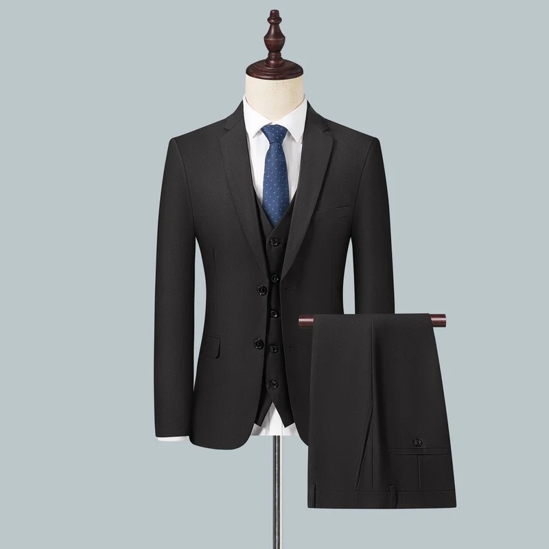 Herren Schlankes Einreihiges Business-Sakko mit Zwei-Knopf-Silhouette Nord Taschen