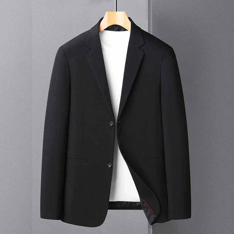 Herren Sakko im Leinen-Look mit schmaler Silhouette und Knopfverschluss Nord Taschen