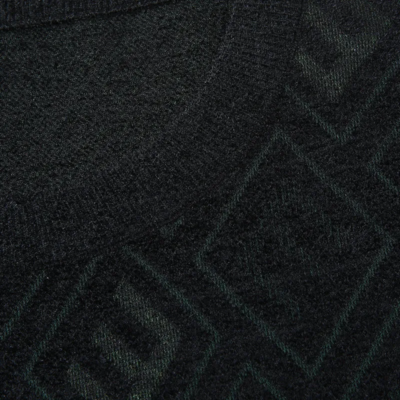 Herren Rauten-Jacquard Rundhalspullover aus feinem Strick Nord Taschen