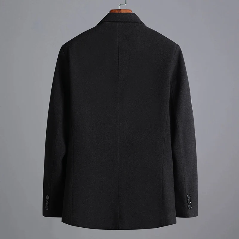 Herren Modernes Wollmix-Sakko im Slim-Fit mit Ein-Knopf und Pattentaschen Nord Taschen