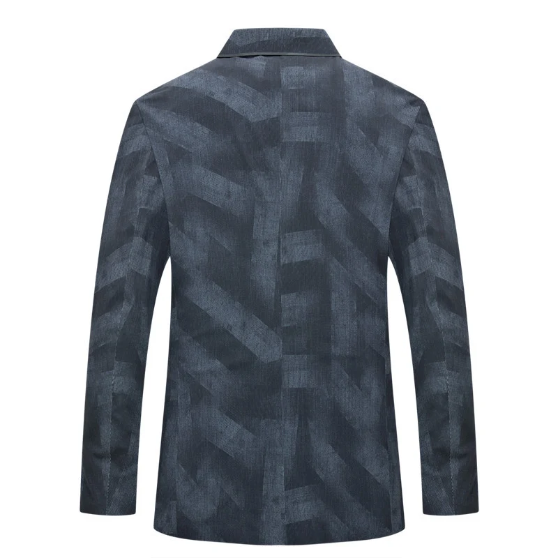 Herren Modernes Slim-Fit Sakko mit dezentem Logo-Jacquard und leichter Innenfütterung Nord Taschen