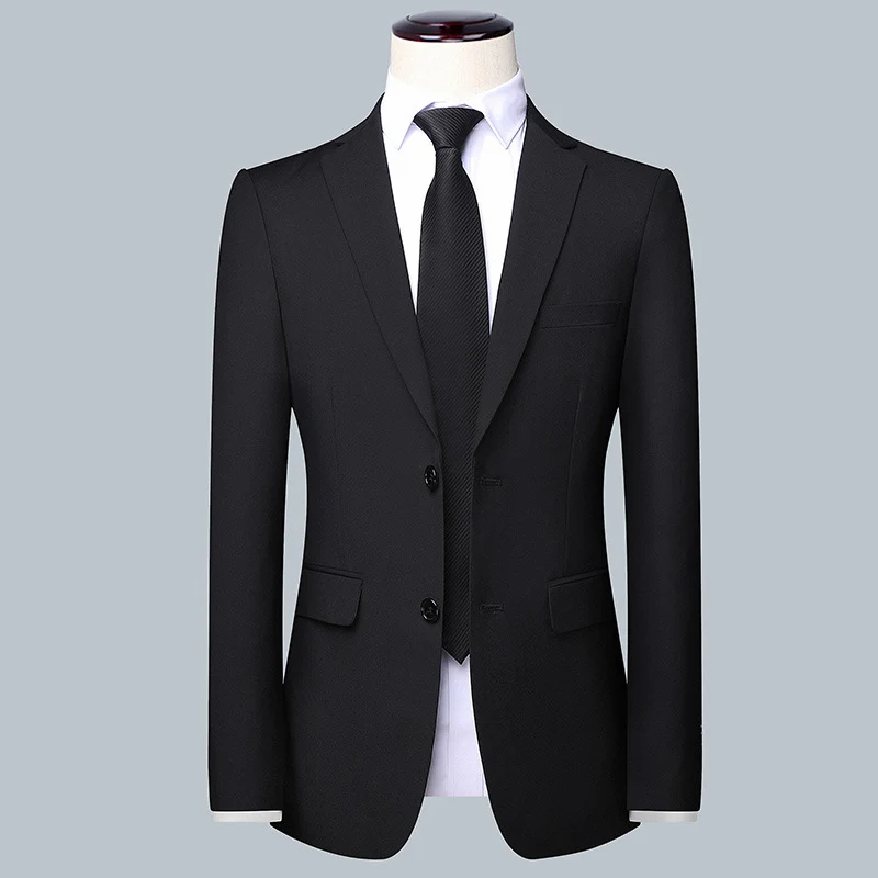 Herren Modernes Slim-Fit Anzug-Sakko mit feiner Struktur, leichtem Stretch und Pattentaschen Nord Taschen