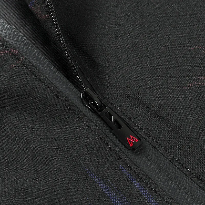 Herren Leichter Bomber mit dezentem Allover-Print, wasserabweisender Oberfläche und Reißverschlusstaschen Nord Taschen