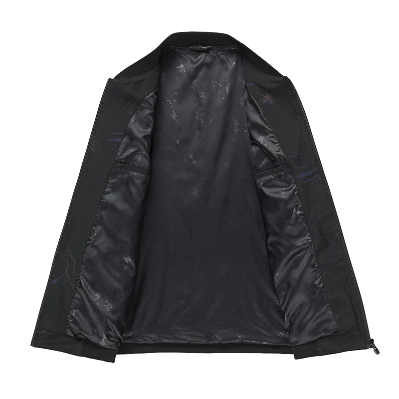 Herren Leichter Bomber mit dezentem Allover-Print, wasserabweisender Oberfläche und Reißverschlusstaschen Nord Taschen