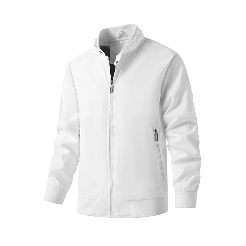 Herren Aviator-inspirierte Windbreaker-Bomberjacke mit Stehkragen und Mesh-Innenfutter Nord Taschen