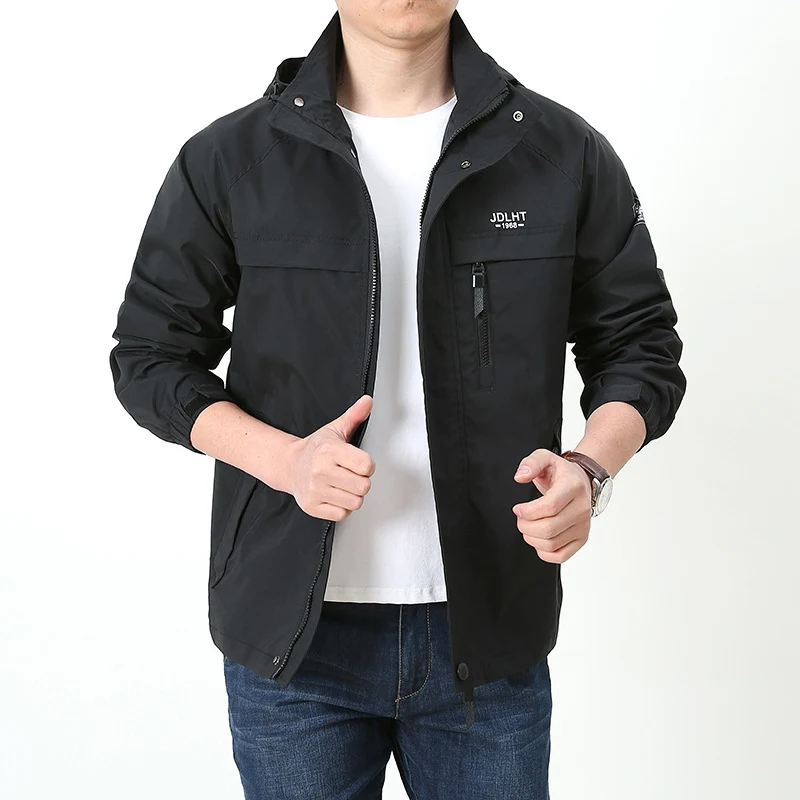 Herren Atmungsaktive Übergangs-Softshelljacke im Field‑Stil mit verdeckter Kapuze und Reißverschluss‑Brusttasche Nord Taschen