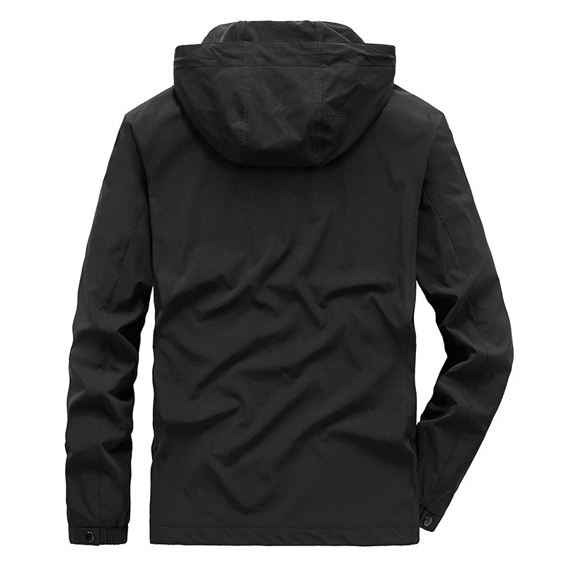 Herren Atmungsaktive Softshelljacke mit verstellbarer Kapuze und verdecktem zweiwegigen Reißverschluss Nord Taschen