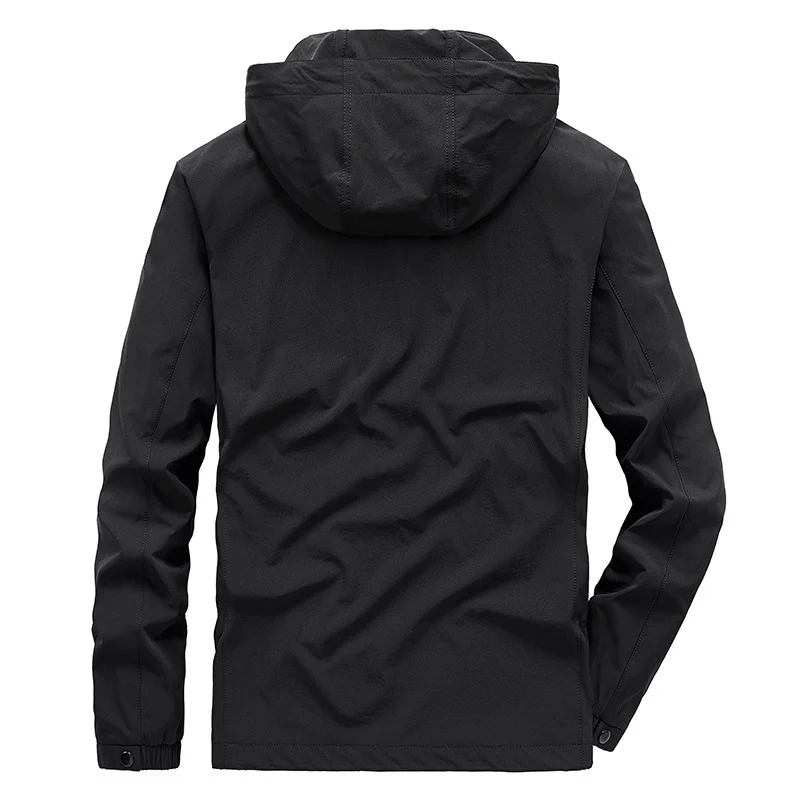 Herren Atmungsaktive Softshelljacke mit verstellbarer Kapuze und verdecktem zweiwegigen Reißverschluss Nord Taschen