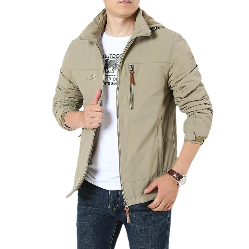Herren Atmungsaktive Softshell-Windbreakerjacke mit verdeckter Kapuze und Utility-Brusttasche Nord Taschen