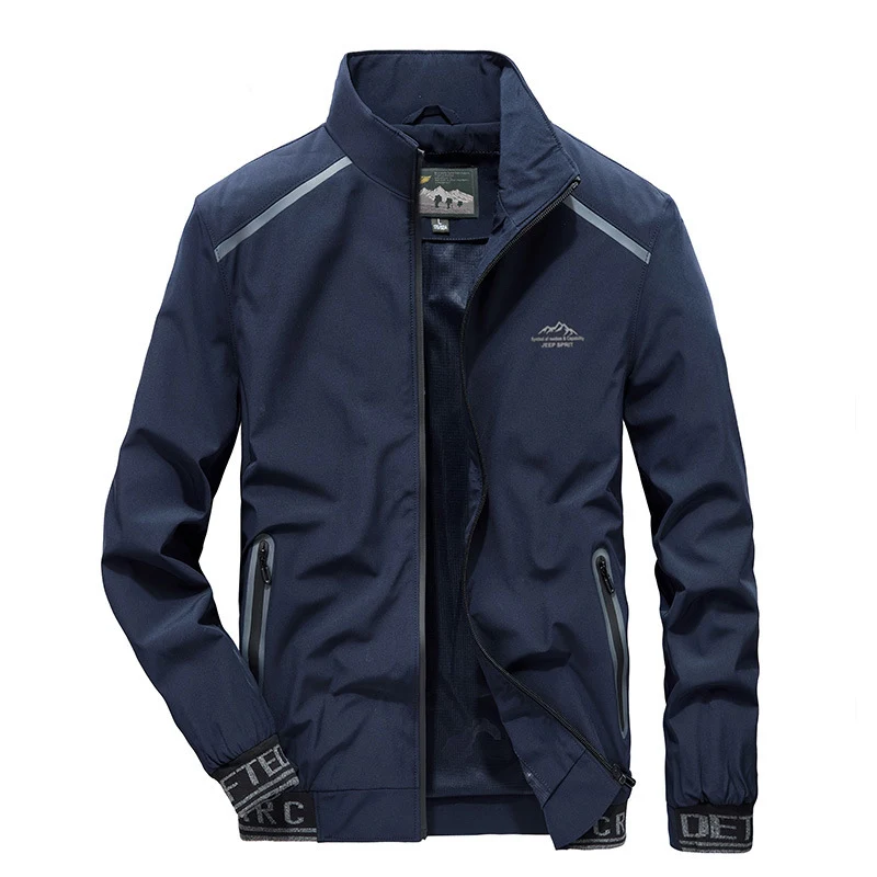 Herren Atmungsaktive Softshell Outdoorjacke mit Reflexdetails, Reißverschlusstaschen und Stehkragen Nord Taschen