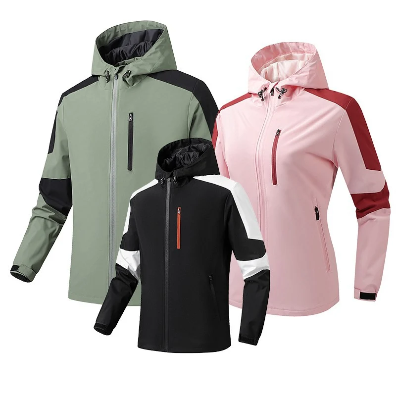 Herren Atmungsaktive Softshell‑Hardshell‑Hybridjacke mit Kapuze und wasserdichten Reißverschlusstaschen Nord Taschen