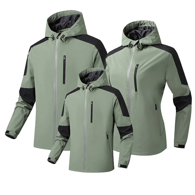 Herren Atmungsaktive Softshell‑Hardshell‑Hybridjacke mit Kapuze und wasserdichten Reißverschlusstaschen Nord Taschen