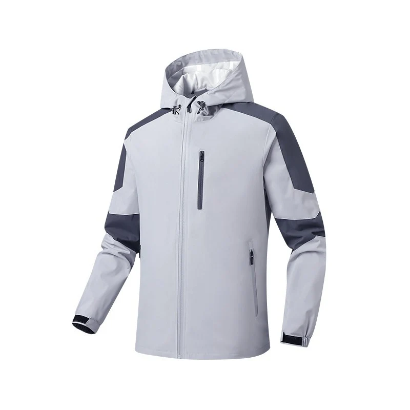 Herren Atmungsaktive Softshell‑Hardshell‑Hybridjacke mit Kapuze und wasserdichten Reißverschlusstaschen Nord Taschen
