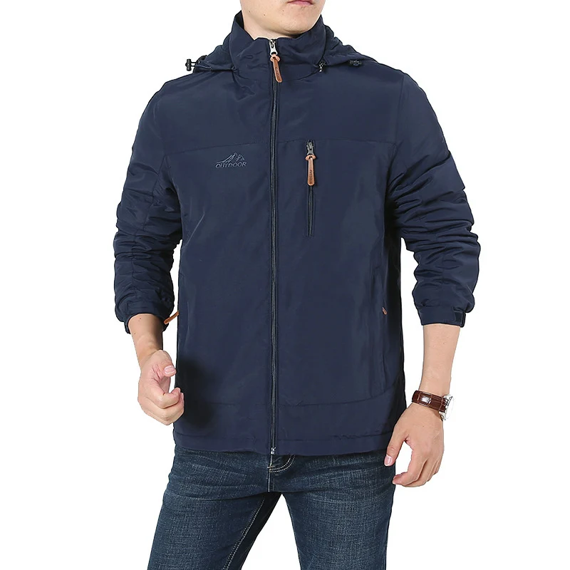 Herren Atmungsaktive Minimalistische Softshell‑Fieldjacke mit Stehkragen und Brustzip Nord Taschen