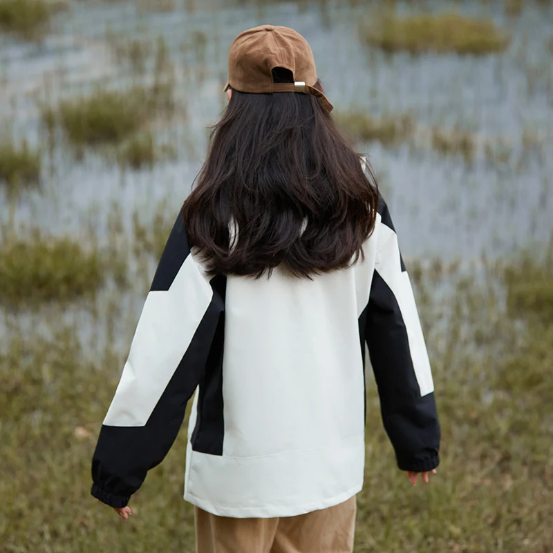 Damen zweilagige wasserdichte Outdoor‑Jacke mit Kapuze, atmungsaktiver Membran und verstellbarer Taille Nord Taschen