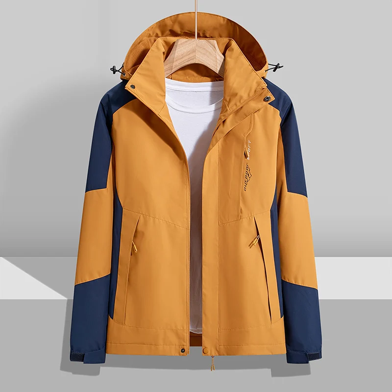 Damen zweilagige wasserdichte Outdoor‑Jacke mit Kapuze, atmungsaktiver Membran und verstellbarer Taille Nord Taschen