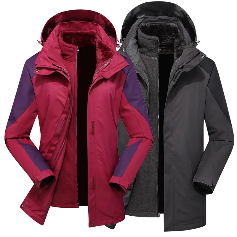 Damen zweilagige Softshelljacke mit herausnehmbarer Teddyfleece-Innenjacke und verstellbarer Kapuze Nord Taschen
