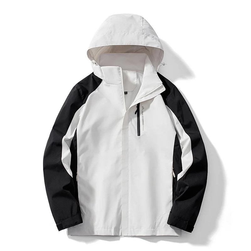 Damen zweilagige Softshell‑Regenjacke mit Kapuze, atmungsaktiver Membran und Brustzip Nord Taschen