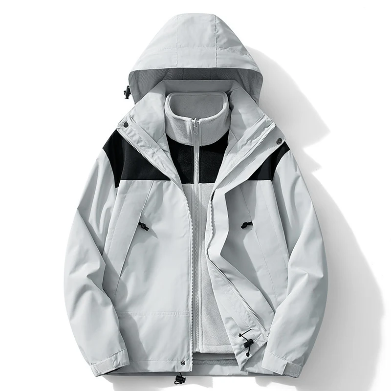 Damen zweilagige Softshell-Outdoorjacke mit herausnehmbarem Fleece-Innenlayer Nord Taschen