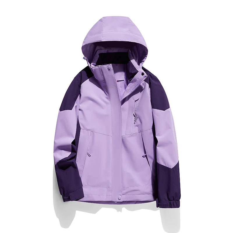 Damen zweilagige Softshell‑Outdoorjacke mit abnehmbarem Fleece‑Innenlayer und Kapuze Nord Taschen