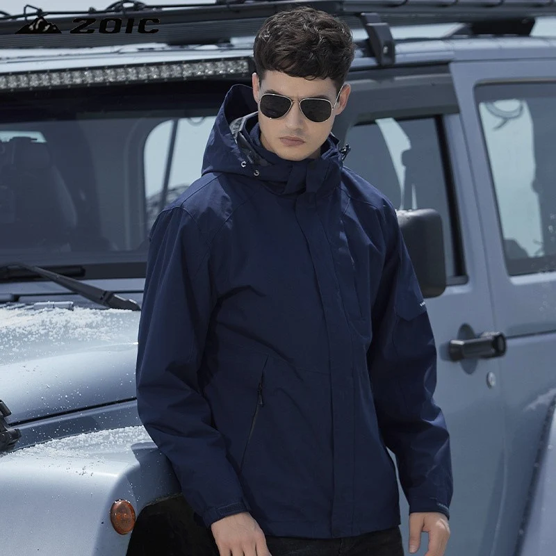 Damen technische Regen- und Freizeitjacke mit verstellbarer Kapuze und Mehrfachtaschen Nord Taschen