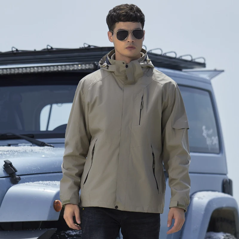 Damen technische Regen- und Freizeitjacke mit verstellbarer Kapuze und Mehrfachtaschen Nord Taschen