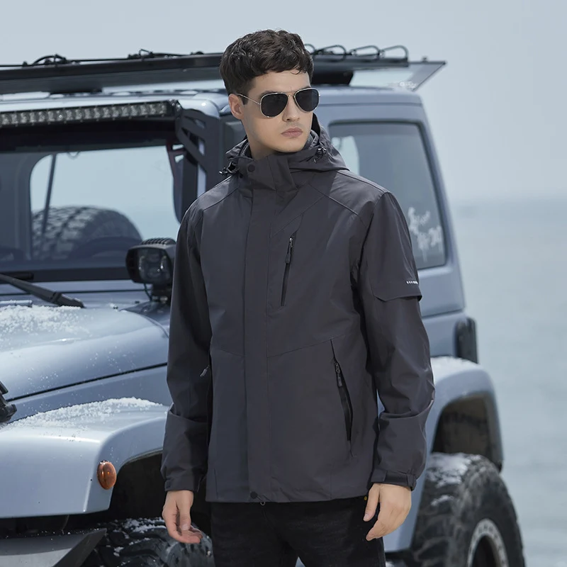 Damen technische Regen- und Freizeitjacke mit verstellbarer Kapuze und Mehrfachtaschen Nord Taschen
