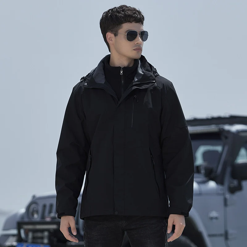 Damen technische Regen- und Freizeitjacke mit verstellbarer Kapuze und Mehrfachtaschen Nord Taschen