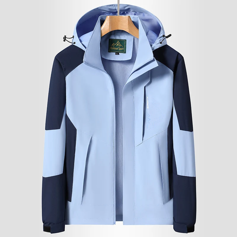 Damen Softshell‑Trekkingjacke mit atmungsaktiver Membran, verstellbarer Kapuze und Colorblock-Design Nord Taschen