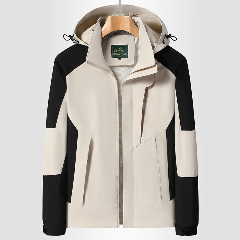 Damen Softshell‑Trekkingjacke mit atmungsaktiver Membran, verstellbarer Kapuze und Colorblock-Design Nord Taschen