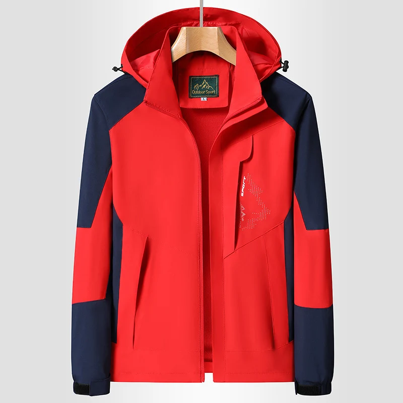 Damen Softshell‑Trekkingjacke mit atmungsaktiver Membran, verstellbarer Kapuze und Colorblock-Design Nord Taschen