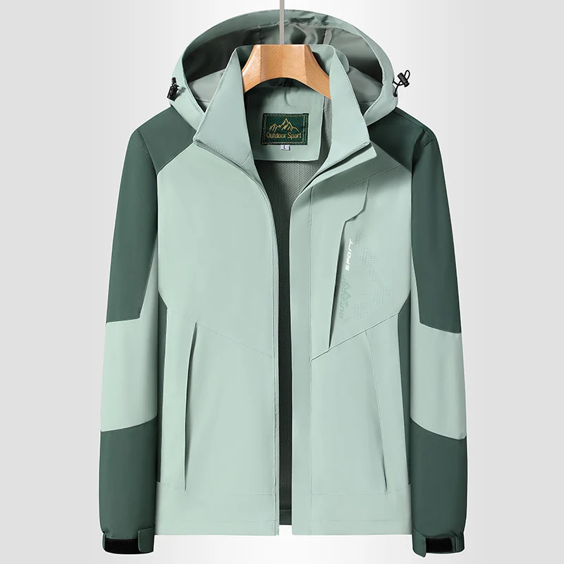 Damen Softshell‑Trekkingjacke mit atmungsaktiver Membran, verstellbarer Kapuze und Colorblock-Design Nord Taschen
