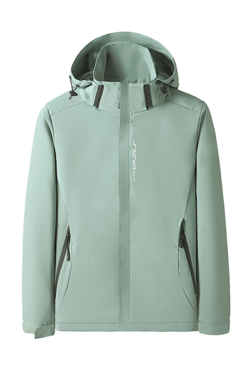 Damen Softshell Outdoorjacke mit abnehmbarer Kapuze, winddichter Membran und atmungsaktivem Meshfutter Nord Taschen