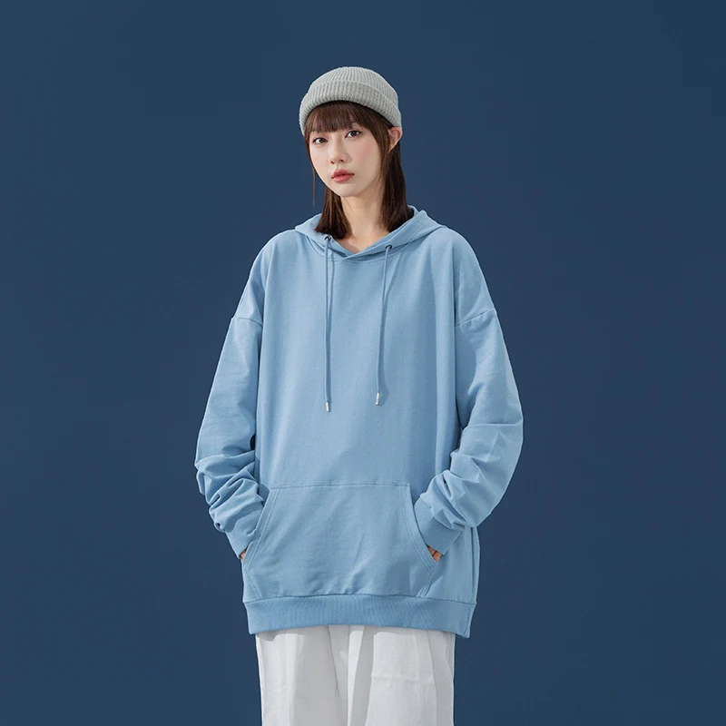 Damen Oversize-Kapuzenpullover mit Kängurutasche, tiefem Schulterfall und verstellbarer Kordel Nord Taschen