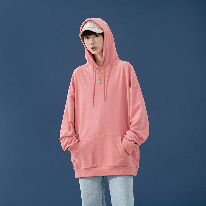 Damen Oversize-Kapuzenpullover mit Kängurutasche, tiefem Schulterfall und verstellbarer Kordel Nord Taschen