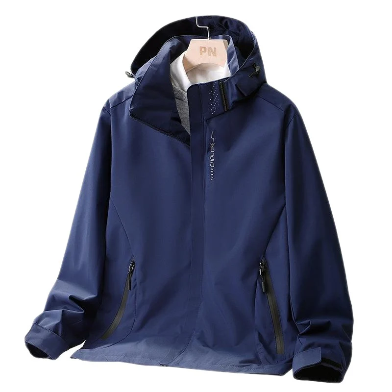 Damen leichte wasserabweisende Kapuzenjacke mit atmungsaktiver Membran und verdecktem Reißverschluss Nord Taschen