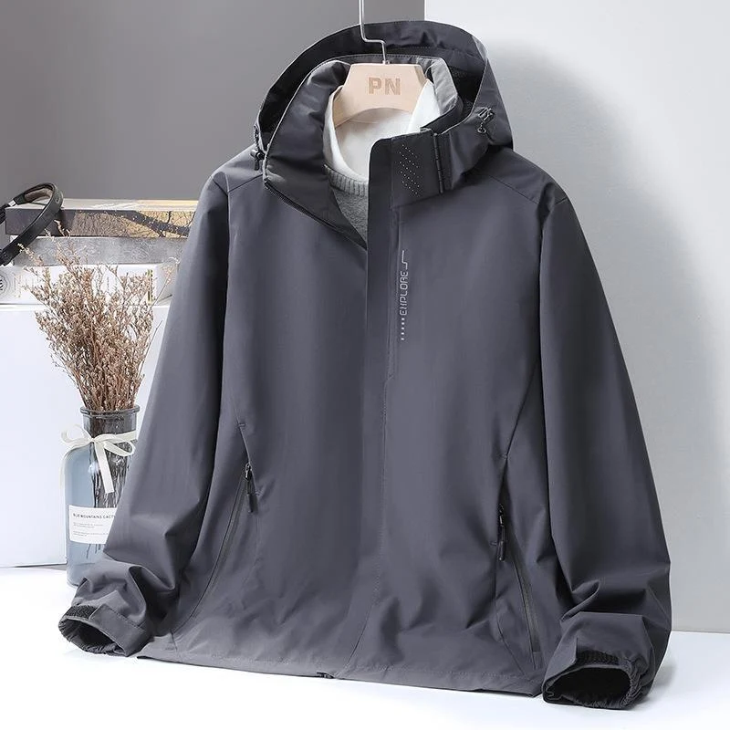 Damen leichte wasserabweisende Kapuzenjacke mit atmungsaktiver Membran und verdecktem Reißverschluss Nord Taschen