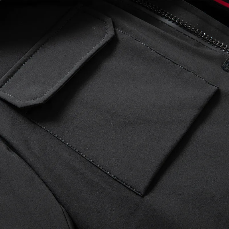 Herren Wasserabweisender Thermo-Parka mit Kapuze und abnehmbarem Kunstfellbesatz Nord Taschen