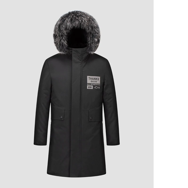 Herren Urbaner Winterparka mit abnehmbarer Kunstfellkapuze, thermoisolierender Steppfutterlage und verdecktem Reißverschluss Nord Taschen