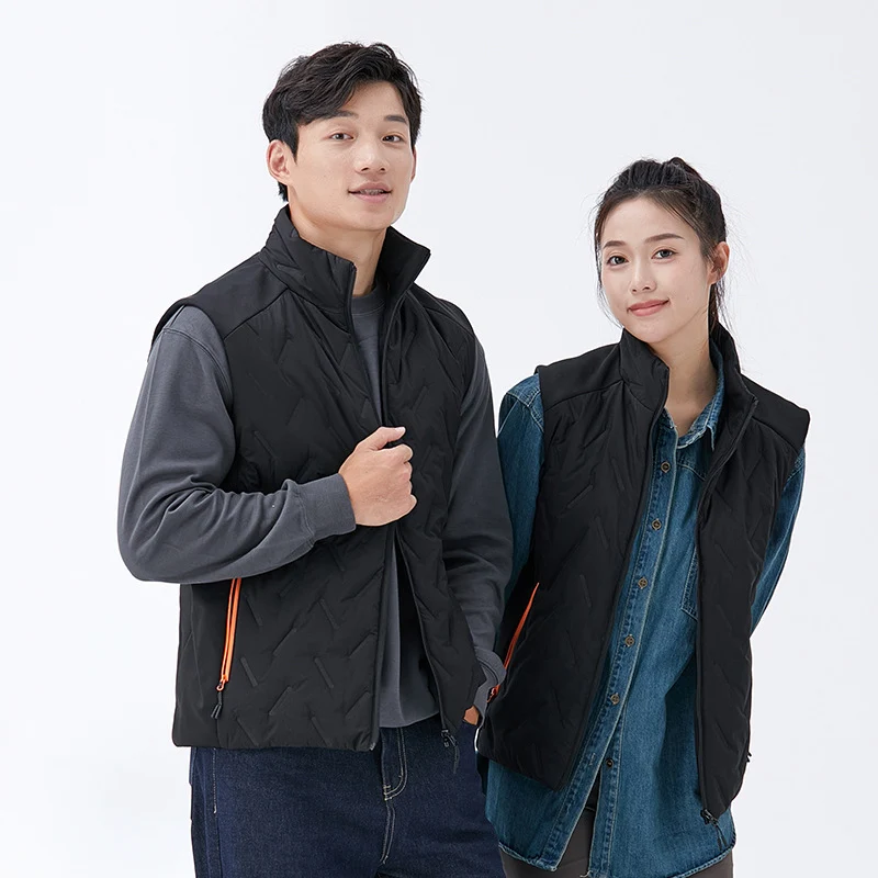 Unisex Steppweste mit Thermoisolierung und hohem Stehkragen Nord Taschen