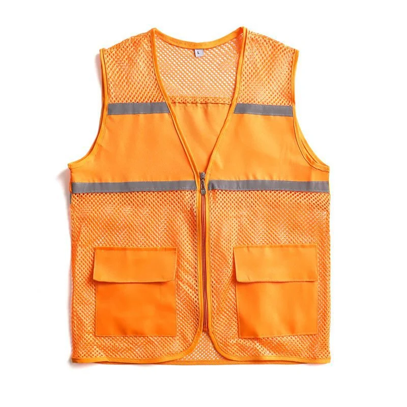 Unisex Sichtbare Utility-Weste mit atmungsaktivem Mesh, Reflektorbändern und großzügigen Fronttaschen Nord Taschen