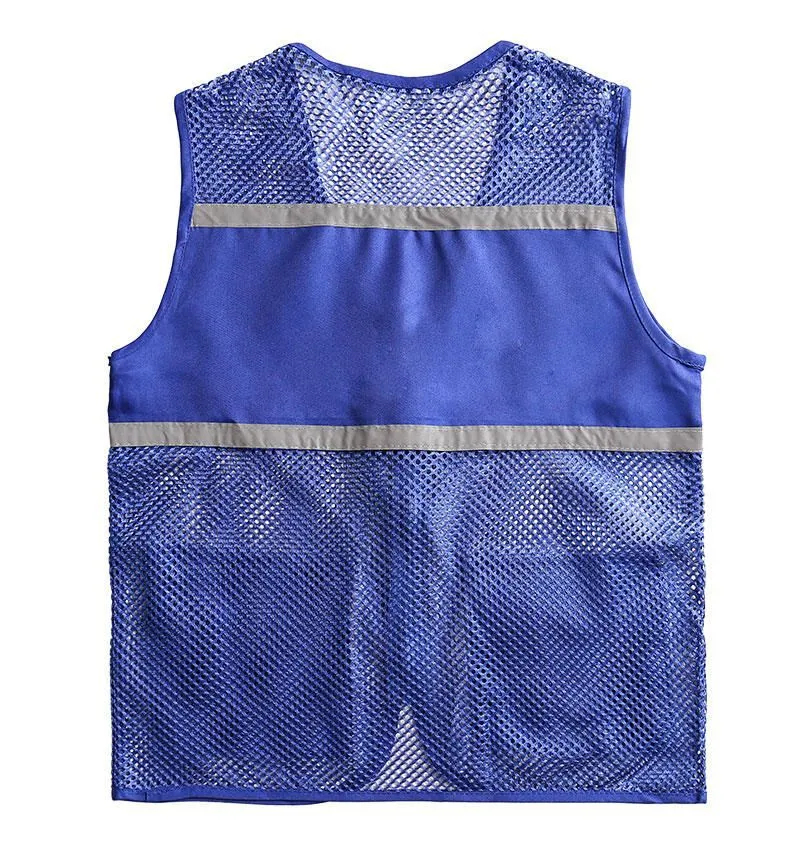 Unisex Sichtbare Utility-Weste mit atmungsaktivem Mesh, Reflektorbändern und großzügigen Fronttaschen Nord Taschen